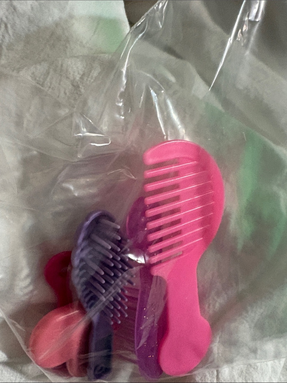 Kids Gentle Detangling Hair Brush - Pink & Purple